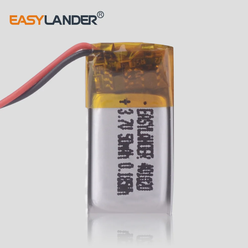 3.7V 50mAh 401020 Bluetooth speaker Bluetooth headset digital products Lithium polymer battery
3.7V 50mAh 401020 Bluetooth speaker Bluetooth headset digital products Lithium polymer battery