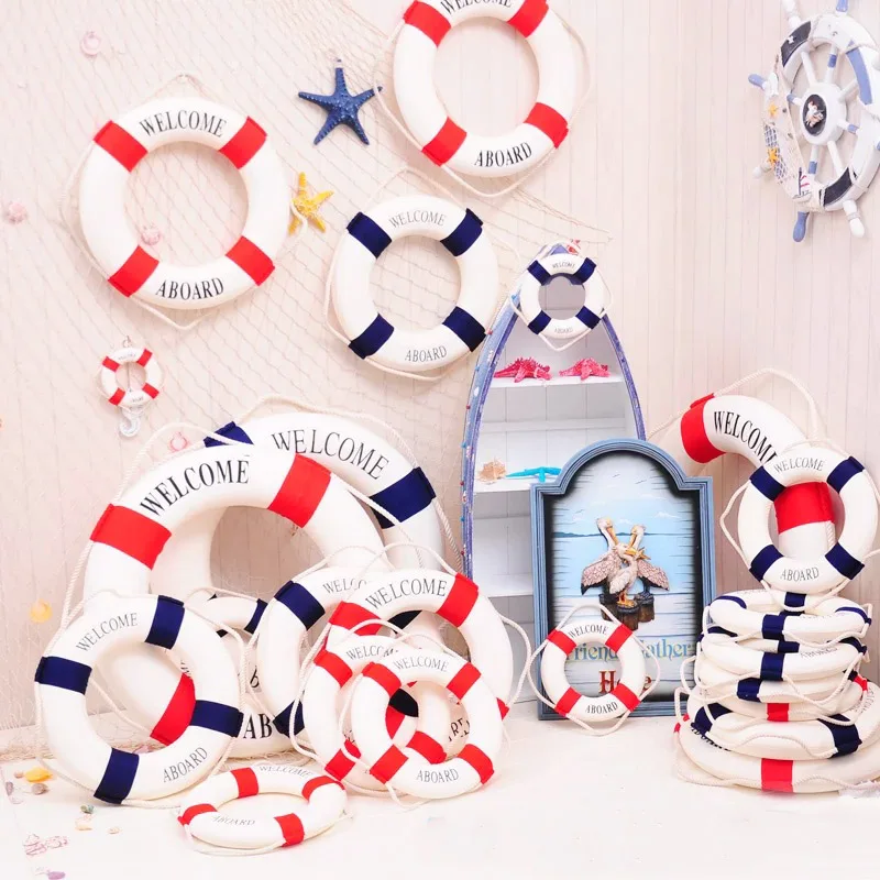 Welcome Wall ornament Life Buoy Foam Aboard Nautical Life Lifebuoy Ring Boat Wall Hanging Mediterranean Style Home Decor
Welcome Wall ornament Life Buoy Foam Aboard Nautical Life Lifebuoy Ring Boat Wall Hanging Mediterranean Style Home Decor