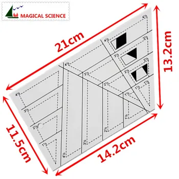 Patchwork ruler Transparent acrylic Trapezoid triangle Rhombus Diamond shape 1/4 inch seam allowance Cloth art DIY sewing tools
Patchwork ruler Transparent acrylic Trapezoid triangle Rhombus Diamond shape 1/4 inch seam allowance Cloth art DIY sewing tools