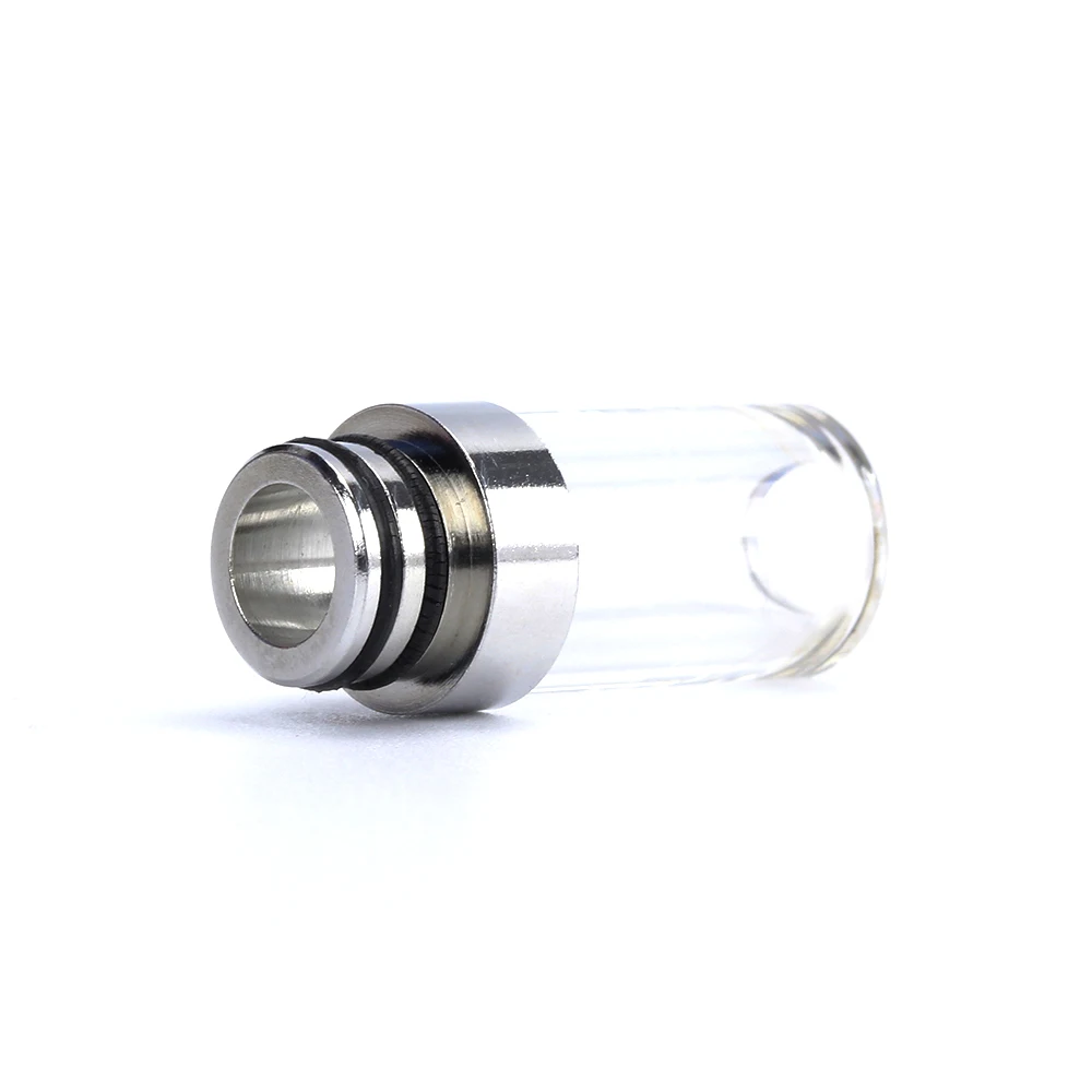 

Coil Father Glass Drip Tip 510 Pyrex Glass Stainless Steel Mouthpiece For Electronic Cigarette Tank RDA RBA RTA DIY Vaporizer