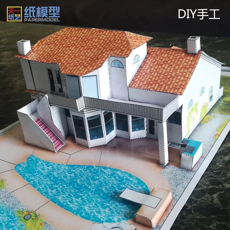 Two-storey Villa Cottage 3D Paper Model DIY Puzzle Parent-Child Handmade Class Three-dimensional Building Toy Paper Model
Two-storey Villa Cottage 3D Paper Model DIY Puzzle Parent-Child Handmade Class Three-dimensional Building Toy Paper Model