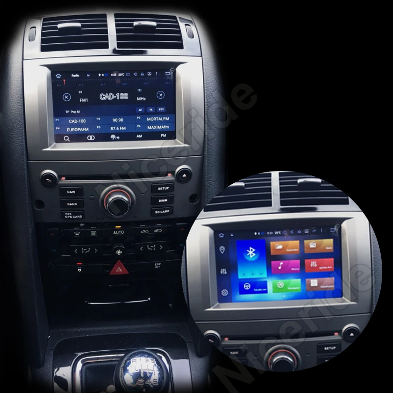 IPS экран Android 9 0 1 автомобильный DVD Авторадио для Peugeot 407 Стерео GPS навигация