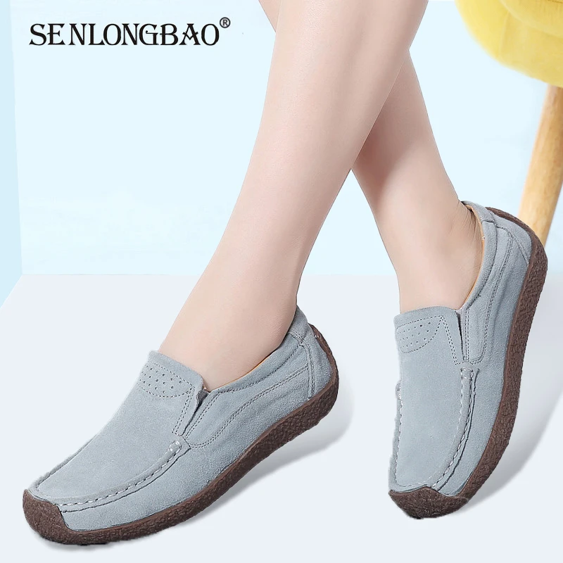 Brand Autumn Women Flats Leather Suede Slip on Loafers Shoes Ladies Ballet Flats Shoes Female Comfortable Non-slip Oxford Shoes
Brand Autumn Women Flats Leather Suede Slip on Loafers Shoes Ladies Ballet Flats Shoes Female Comfortable Non-slip Oxford Shoes