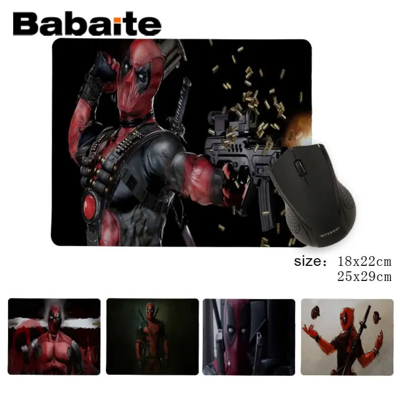 Babaite Non Slip PC Deadpool Superhero Office Mice Gamer Soft Mouse Pad Anti-Slip Durable Silicone Computermats Mousepad
Babaite Non Slip PC Deadpool Superhero Office Mice Gamer Soft Mouse Pad Anti-Slip Durable Silicone Computermats Mousepad