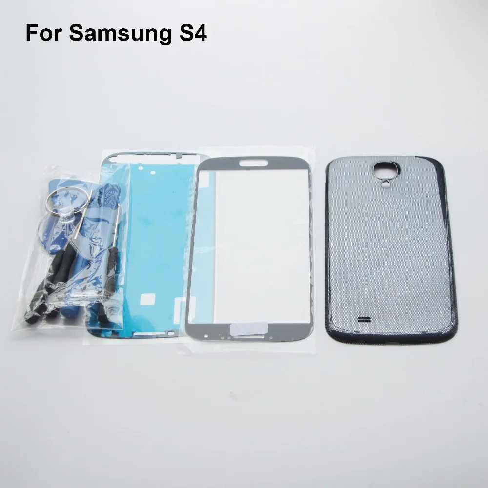 Spare Parts for Samsung Galaxy S4 I9500 I9505 Battery Back Cover + Front Glass + Tools + Sticker for Samsung S4 Housing Case
Spare Parts for Samsung Galaxy S4 I9500 I9505 Battery Back Cover + Front Glass + Tools + Sticker for Samsung S4 Housing Case