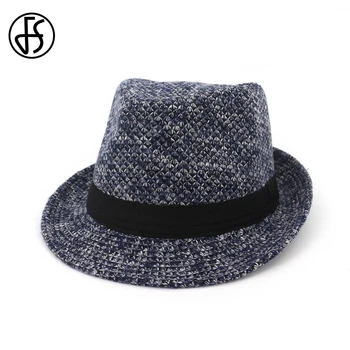 FS Classic Men Fedora Hat Winter Fall Cotton Church Hats For Women Elegant Vintage Wide Brim Gangster Straw Cap With Ribbon
FS Classic Men Fedora Hat Winter Fall Cotton Church Hats For Women Elegant Vintage Wide Brim Gangster Straw Cap With Ribbon