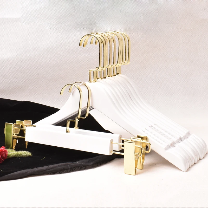 10Pcs Lot Gold Flat Hook Solid Wood White Clothes Hanger Men's And Women's Clothes Hang Clothes Hang Clothes Solid Wood Trouse
10Pcs Lot Gold Flat Hook Solid Wood White Clothes Hanger Men's And Women's Clothes Hang Clothes Hang Clothes Solid Wood Trouse