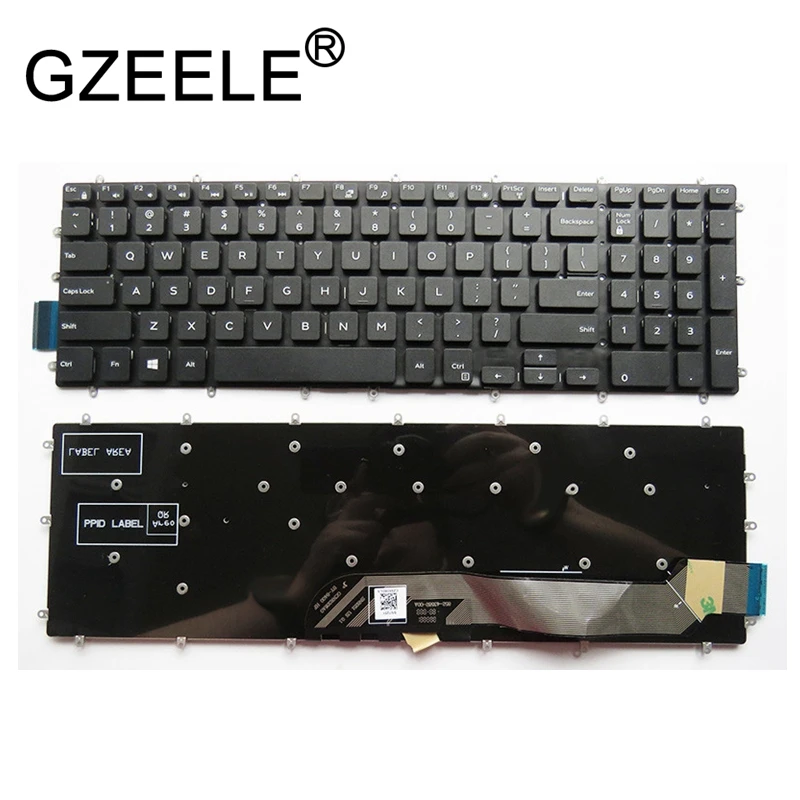 GZEELE новый английский США клавиатура для ноутбука DELL Inspiron 3583 3584 3585 3593 3595 5767 17- P32E-001