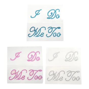 1set 3 Colors DIY I Do And Me Too Acrylic Bridal Groom Shoes Stickers Decorations Rhinestone Romantic Wedding Shoes Accessories
1set 3 Colors DIY I Do And Me Too Acrylic Bridal Groom Shoes Stickers Decorations Rhinestone Romantic Wedding Shoes Accessories