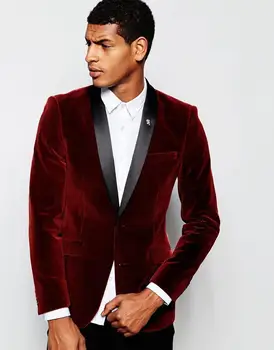 Latest Coat Pant Design Burgundy Velvet Shawl Lapel Custom Wedding Suit for Men Groom Blazer Slim Fit Tuxedo 2 Piece Vestido F
Latest Coat Pant Design Burgundy Velvet Shawl Lapel Custom Wedding Suit for Men Groom Blazer Slim Fit Tuxedo 2 Piece Vestido F