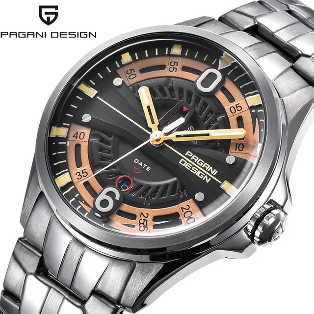 PAGANI DESIGN Men Watch Luxury Brand Mens Stainless Steel 30M Waterproof Quartz Sport Hollow Calendar Watches Relogio Masculino
PAGANI DESIGN Men Watch Luxury Brand Mens Stainless Steel 30M Waterproof Quartz Sport Hollow Calendar Watches Relogio Masculino