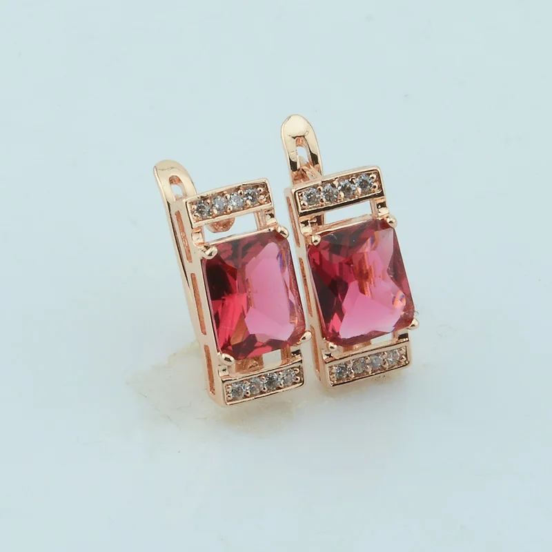 FJ Women 585 Rose Gold Color Black/Green/Red Rectangle Cubic Zircon Drop Dangle Earrings Jewelry
FJ Women 585 Rose Gold Color Black/Green/Red Rectangle Cubic Zircon Drop Dangle Earrings Jewelry