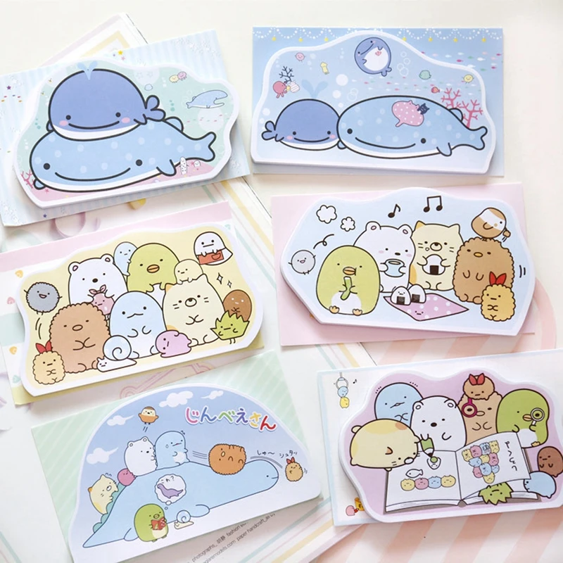 50 sheets Japanese Kawaii Sumikko Gurashi Memo Pad Mini Notepad Sticky Notes School Office Supply Gift Escolar Papelaria
50 sheets Japanese Kawaii Sumikko Gurashi Memo Pad Mini Notepad Sticky Notes School Office Supply Gift Escolar Papelaria