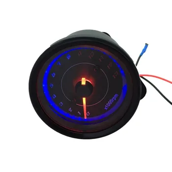 

Digital Electronic Induction IP65 LED Backlight Universal Motorcycle Speedometer Meter Counter 13k RPM Shift Tachometer Gauge