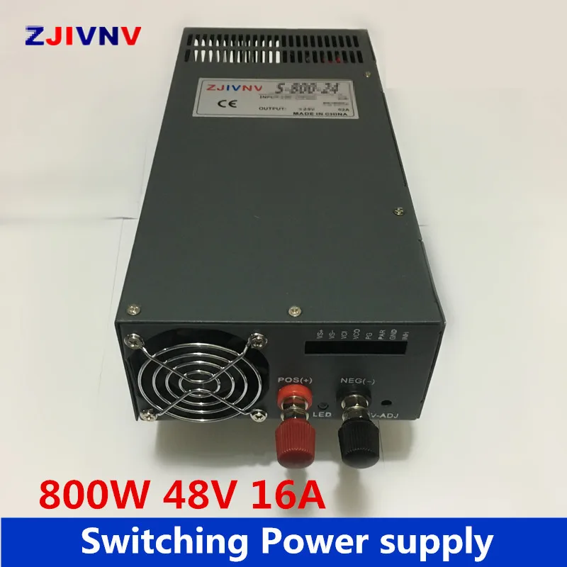 Промышленные и светодиодные 800W импульсный источник питания 48V 16A AC DC Блок питания Вход 110vAC или 220vAC dc мощность 220VAC-48V
Промышленные и светодиодные 800W импульсный источник питания 48V 16A AC DC Блок питания Вход 110vAC или 220vAC dc мощность 220VAC-48V