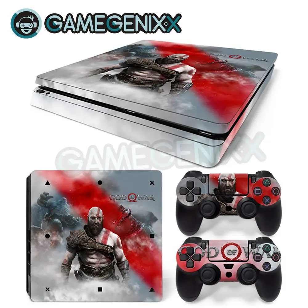 GAMEGENIXX Skin Sticker Vinyl Decal for PS4 Slim Console and 2 Controllers - God War
GAMEGENIXX Skin Sticker Vinyl Decal for PS4 Slim Console and 2 Controllers - God War
