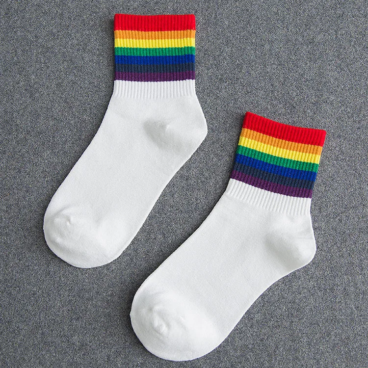 Rainbow Socks Teen Girls