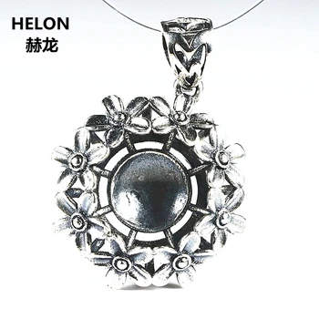 Flower Women Pendant Sterling Silver 925 Art Deco 12mm Round Bead or Pearl Semi Mount Fine Jewelry Thai Silver
Flower Women Pendant Sterling Silver 925 Art Deco 12mm Round Bead or Pearl Semi Mount Fine Jewelry Thai Silver