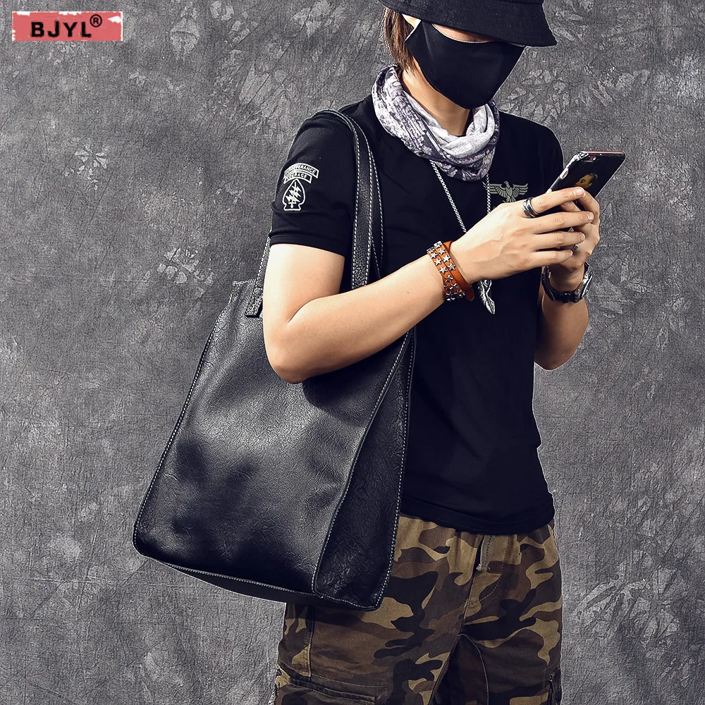 BJYL Unisex top layer soft leather Men and Women tote bag Vintage handmade leather handbag female Retro shoulder bags
BJYL Unisex top layer soft leather Men and Women tote bag Vintage handmade leather handbag female Retro shoulder bags