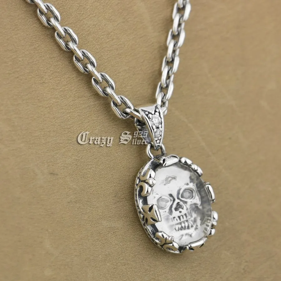 925 Sterling Silver White CZ Skull Mens Biker Pendant 9S111A 92.5% Sterling Silver Necklace 24 inches
925 Sterling Silver White CZ Skull Mens Biker Pendant 9S111A 92.5% Sterling Silver Necklace 24 inches