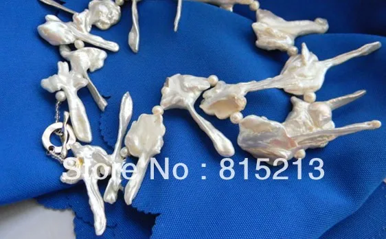 FREE SHIPPING>>>@@ > N261 Natural 60mmx30mm White Reborn Keshi Pearl Silver Necklace
FREE SHIPPING>>>@@ > N261 Natural 60mmx30mm White Reborn Keshi Pearl Silver Necklace