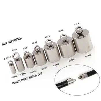 10pcs 2/3/4/5/6/7/8mm Stainless Steel Clasps Hooks Cords End Caps Cord For Jewelry Making Bracelet Necklace DIY Jewelry Findings
10pcs 2/3/4/5/6/7/8mm Stainless Steel Clasps Hooks Cords End Caps Cord For Jewelry Making Bracelet Necklace DIY Jewelry Findings