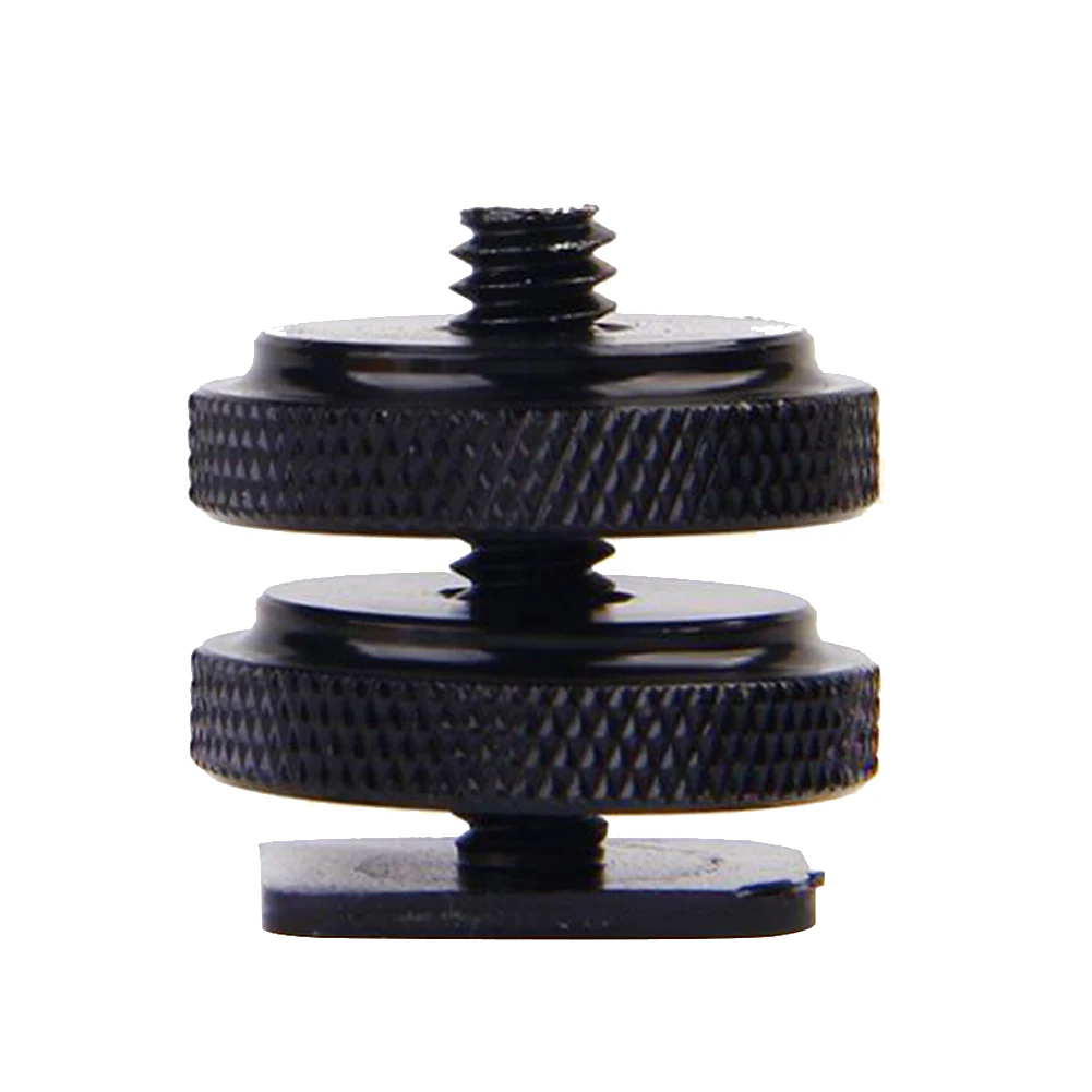 1/4" Tripod Mount Screw with Double Layer to Flash Hot Shoe Adapter Holder Mount Photo Studio Accessories
1/4" Tripod Mount Screw with Double Layer to Flash Hot Shoe Adapter Holder Mount Photo Studio Accessories