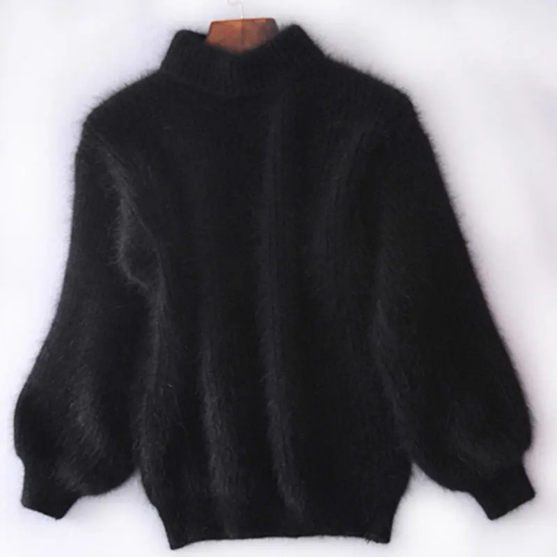 2018 Winter New Fashion Thickened Warm Turtleneck Mohair Female Sweater Lantern Sleeve Casual Solid Color Slim Simple Pullover
2018 Winter New Fashion Thickened Warm Turtleneck Mohair Female Sweater Lantern Sleeve Casual Solid Color Slim Simple Pullover