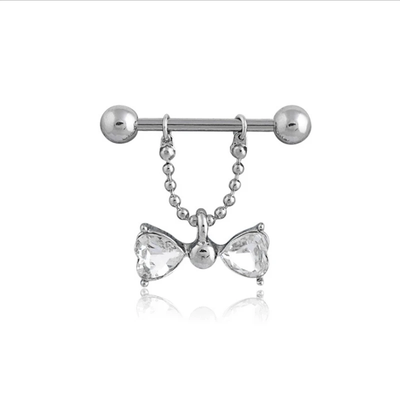 2pcs stainless steel bow crystal nipple piercing rings women nipple piercing bar stud fashion sexy body piercing jewelry gifts
2pcs stainless steel bow crystal nipple piercing rings women nipple piercing bar stud fashion sexy body piercing jewelry gifts