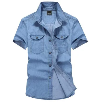 Big Size Denim Shirts Men Casual Jeans Shirts Short Sleeve Cotton Tops Summer Comfortable Soft Shirt Man Clothes
Big Size Denim Shirts Men Casual Jeans Shirts Short Sleeve Cotton Tops Summer Comfortable Soft Shirt Man Clothes