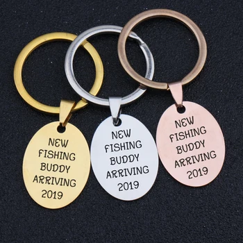 Pregnancy Announcement Keychain Keepsake New Fishing Buddy Arriving 2019 Keychain Daddy Dad Gift Pendant Jewelry Keyrings
Pregnancy Announcement Keychain Keepsake New Fishing Buddy Arriving 2019 Keychain Daddy Dad Gift Pendant Jewelry Keyrings