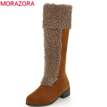 MORAZORA 2020 newest mid calf boots for women round toe flock top quality boots female zipper mixed colors fashion shoes woman
MORAZORA 2020 newest mid calf boots for women round toe flock top quality boots female zipper mixed colors fashion shoes woman