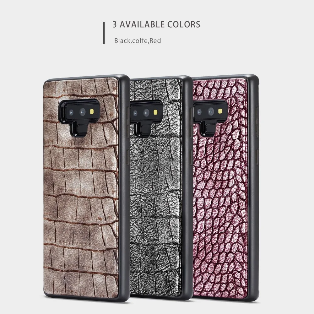 WHATIF Crocodile Pattern PU Leather Case For Samsung Galaxy Note9 Back Case Cover for Samsung Galaxy S9 S9 Plus Retail Package
WHATIF Crocodile Pattern PU Leather Case For Samsung Galaxy Note9 Back Case Cover for Samsung Galaxy S9 S9 Plus Retail Package