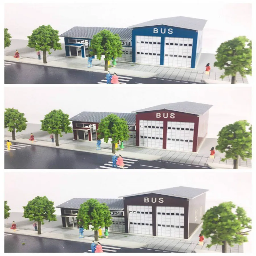 2pcs/lot 1/150 160 car bus repair station for ho train layout and hobby model maker
2pcs/lot 1/150 160 car bus repair station for ho train layout and hobby model maker