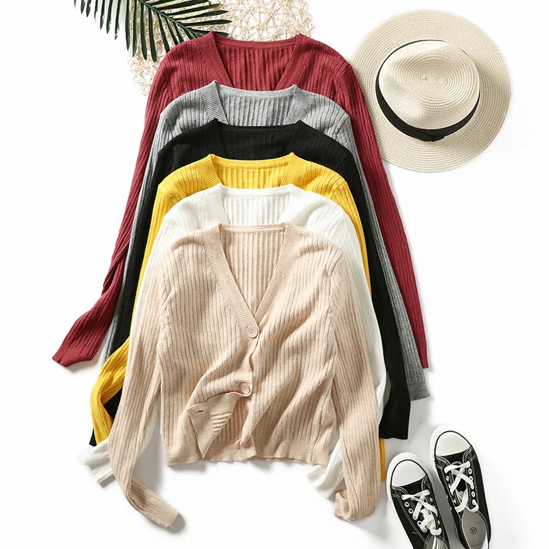 Women cardigan striped knitted sweater mujer cardigan femme manche longue v-neck cashmere sweater outwear Korean Style plus size
Women cardigan striped knitted sweater mujer cardigan femme manche longue v-neck cashmere sweater outwear Korean Style plus size