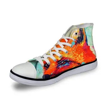WHEREISART Fashion Unisex Owl Wolf Horse Animal Print High Top Lace Up Shoes Casual Canvas Sneakers for Women and Men Fox
WHEREISART Fashion Unisex Owl Wolf Horse Animal Print High Top Lace Up Shoes Casual Canvas Sneakers for Women and Men Fox