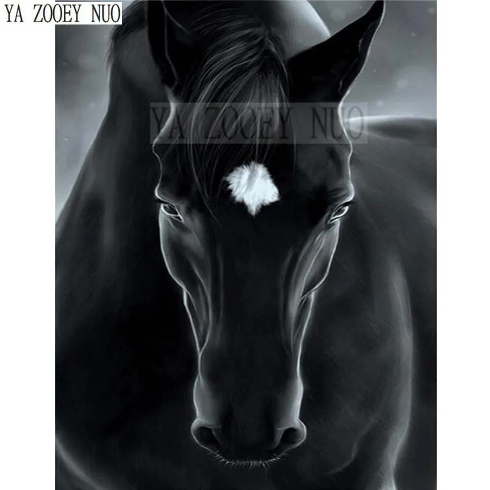 YA ZOOEY NUO Home Decor Diamond Painting Needlework Cross Stitch Mosaic Rhinestone Diamond Embroidery Animals black horse K1467
YA ZOOEY NUO Home Decor Diamond Painting Needlework Cross Stitch Mosaic Rhinestone Diamond Embroidery Animals black horse K1467