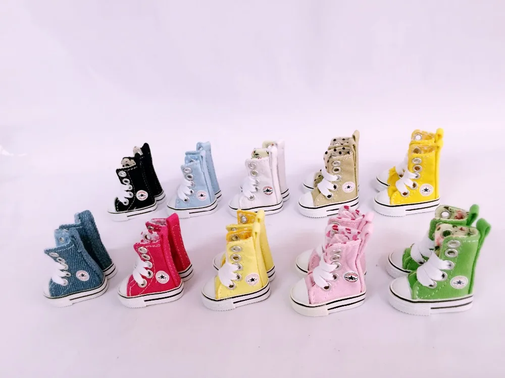Фото Кукольная обувь парусиновые туфли 3 8 см (Φ pullip 1/6 doll Tang kou doll) | Игрушки и хобби