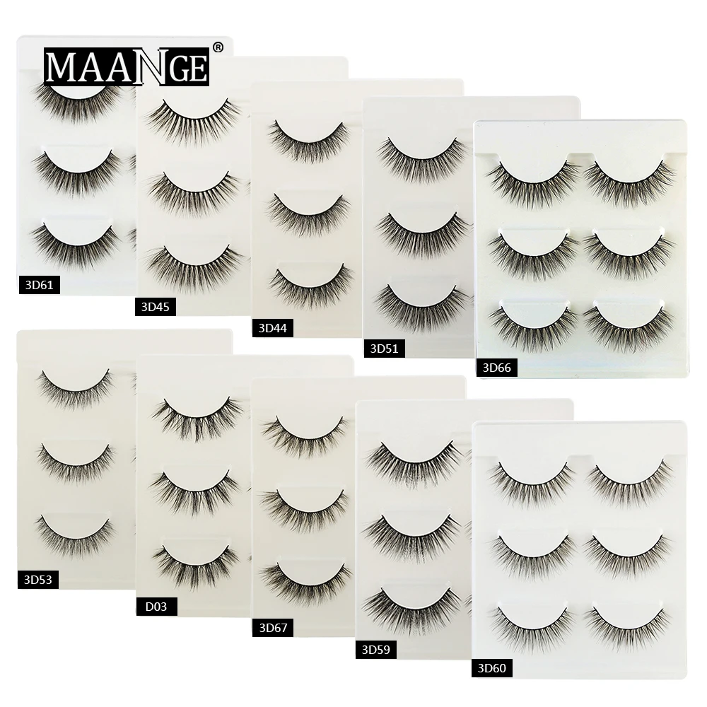 MAANNGE New 3 Pairs Mink Eyelashe Natural False Eyelashes 3d Mink Lashes Long Makeup Eyelash Extensions Fake Eye Lashes Tools
MAANNGE New 3 Pairs Mink Eyelashe Natural False Eyelashes 3d Mink Lashes Long Makeup Eyelash Extensions Fake Eye Lashes Tools