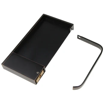 Wall Mount Toilet Roll Paper Holder Tissue Holder With Phone Storage Shelf for Bathroom Black Tone
Wall Mount Toilet Roll Paper Holder Tissue Holder With Phone Storage Shelf for Bathroom Black Tone