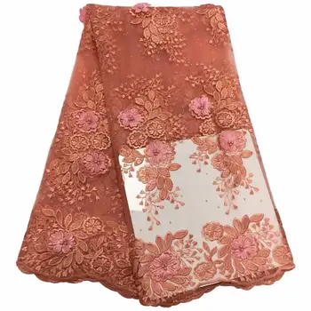 2019 newly designed Nigerian fabric high-quality peach color decals Beaded diamond embroidery tulle lace 3D African lace women
2019 newly designed Nigerian fabric high-quality peach color decals Beaded diamond embroidery tulle lace 3D African lace women