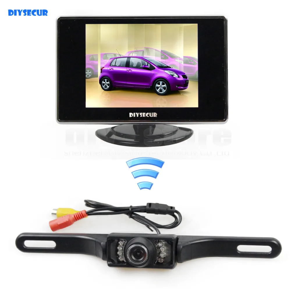 DIYSECUR Wireless 3.5 inch TFT LCD Car Monitor Rear View Kit Reversing IR Camera Parking Assistance System
DIYSECUR Wireless 3.5 inch TFT LCD Car Monitor Rear View Kit Reversing IR Camera Parking Assistance System