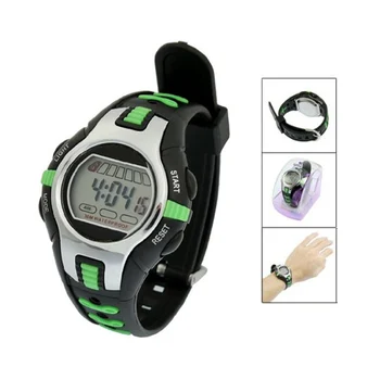 YCYC!5*New Black Green Plastic Adjustable Wristband Digital Sports Watch for Children
YCYC!5*New Black Green Plastic Adjustable Wristband Digital Sports Watch for Children