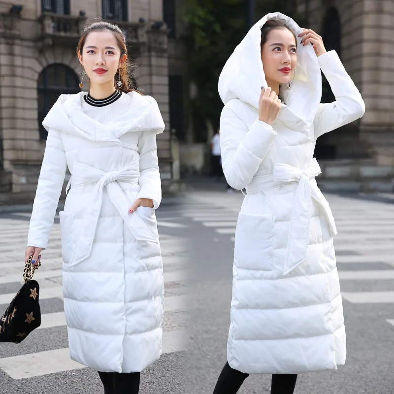 2023 New Down Cotton Jacket Coat Women Warm Hooded Down Parkas Coat Female Long Slim Cotton-padded Coats Ladies Belt Cotton Coat
2023 New Down Cotton Jacket Coat Women Warm Hooded Down Parkas Coat Female Long Slim Cotton-padded Coats Ladies Belt Cotton Coat
