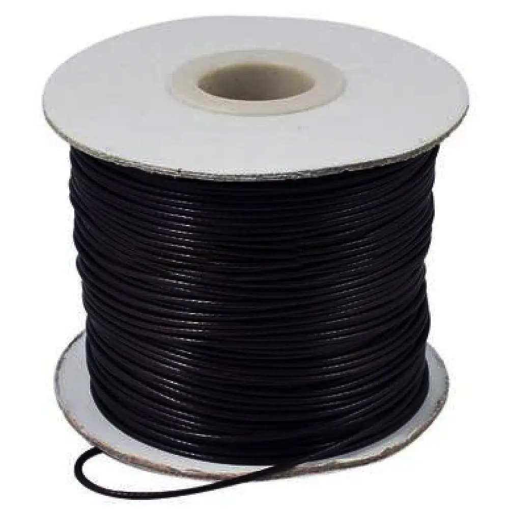 Approx 47yards (14.32 meter)/roll 3mm Black Korean Waxed Polyester Cord Threads Strings for Jewelry Bracelets Making Accessories
Approx 47yards (14.32 meter)/roll 3mm Black Korean Waxed Polyester Cord Threads Strings for Jewelry Bracelets Making Accessories