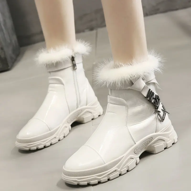 2019 Winter New Fashion Genuine Leather +Real Rabbit Fur Boots Thick Bottom Boots Women Zipper Martin Boots Short Ankle Boots
2019 Winter New Fashion Genuine Leather +Real Rabbit Fur Boots Thick Bottom Boots Women Zipper Martin Boots Short Ankle Boots