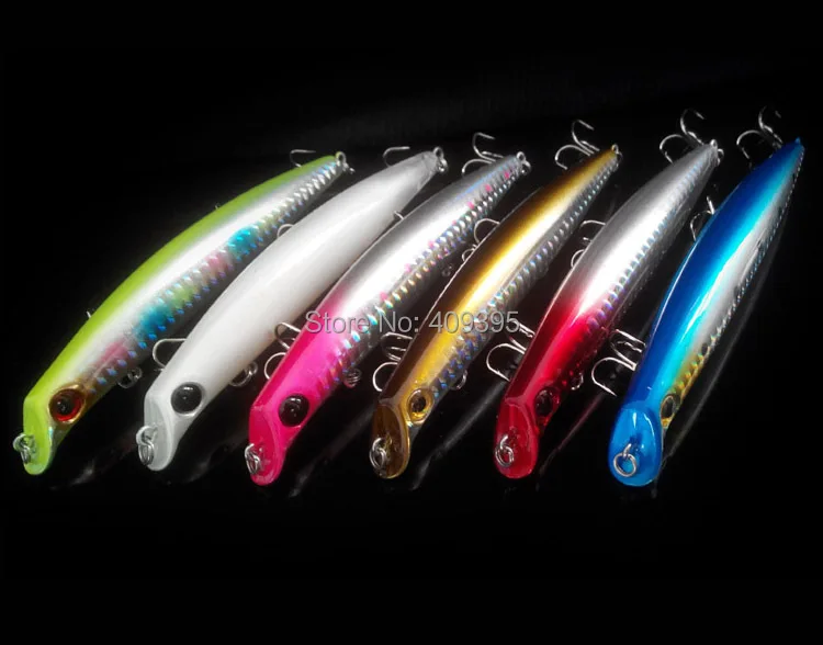 6pcs 12cm/15g Big size Long casting fishing lure Hard fishing lure mixed sizes Free shipping
6pcs 12cm/15g Big size Long casting fishing lure Hard fishing lure mixed sizes Free shipping