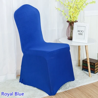 Цветной Королевский синий чехол для банкетного стула свадебного украшения