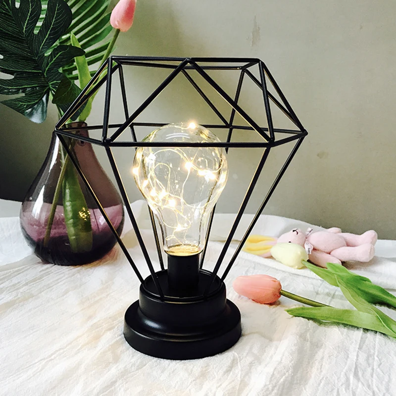 mycyk Iron diamond table lamp wrought iron candlestick night light minimalist lamp ins modeling lamp night light explosion gifts
mycyk Iron diamond table lamp wrought iron candlestick night light minimalist lamp ins modeling lamp night light explosion gifts