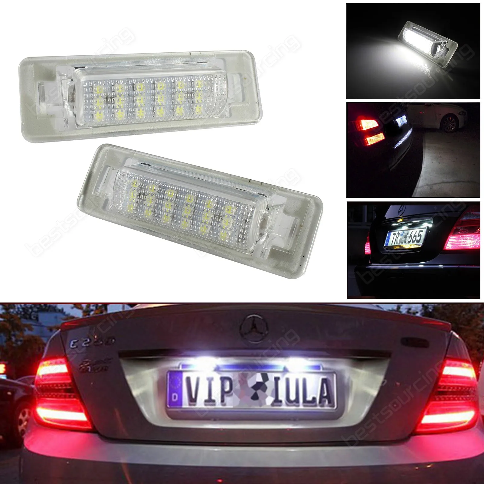 ANGRONG 2x LED License Number Plate Light Lamp Bulb For Mercedes Benz W210 W202 No Error
ANGRONG 2x LED License Number Plate Light Lamp Bulb For Mercedes Benz W210 W202 No Error